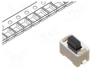 Microswitch TACT; SPST-NO; Pos: 2; 0.05A/24VDC; SMT; none; OFF-(ON) TE Connectivity