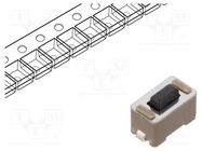 Microswitch TACT; SPST-NO; Pos: 2; 0.05A/24VDC; SMT; none; 1.8N TE Connectivity