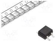 Bridge rectifier: single-phase; 800V; If: 0.5A; Ifsm: 30A; DB-1MS 