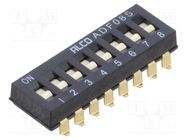 Switch: DIP-SWITCH; ON-OFF; 0.1A/24VDC; Pos: 2; -35÷85°C; SMT; 50mΩ 