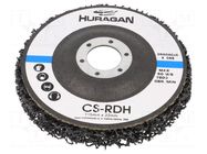 Wheel; Dim: Ø115x13mm; Mount.hole diam: 22mm HURAGAN