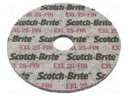 Grinding pin; fleece; Dim: Ø125x6mm; Grit: 2S; mounting holes HURAGAN