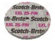 Grinding pin; fleece; Dim: Ø76x6mm; Grit: 2S; Mount.hole diam: 6mm HURAGAN