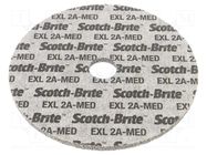 Grinding pin; fleece; Dim: Ø150x6mm; Grit: 2A; mounting holes HURAGAN