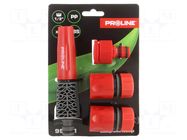 Adjustable sprinkler; ABS,PP; straight; Kit: connectors PROLINE