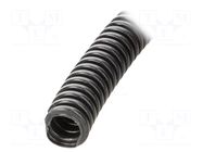 Protective tube; Size: 16; PVC; black; L: 25m; 320N; Øint: 11mm PAWBOL