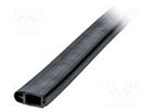 Standard protection rubber strip; 1m; EPDM GELBAU