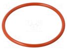 O-ring gasket; silicone; Thk: 3.5mm; Øint: 60mm; red; -60÷160°C ORING USZCZELNIENIA TECHNICZNE