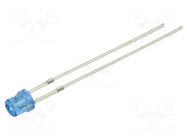LED; blue; 3mm; 500÷750mcd; 60°; Front: recessed; 2.8÷3.6VDC; 108mW OPTOSUPPLY