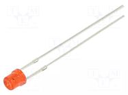 LED; red; 3mm; 150÷220mcd; 80°; Front: recessed; 1.8÷2.6VDC; 78mW OPTOSUPPLY