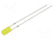 LED; yellow; 3mm; 68÷100mcd; 140°; Front: flat; 1.8÷2.6VDC; -30÷85°C OPTOSUPPLY