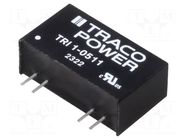 Converter: DC/DC; 1W; Uin: 4.5÷5.5VDC; Uout: 5VDC; Iout: 200mA; SIP8 TRACO POWER