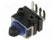 Microswitch SNAP ACTION; 0.1A/12VDC; with pin; SPST-NO; OFF-(ON) OMRON Electronic Components