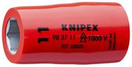 KNIPEX 98 37 11 Hexagon Socket for hexagonal screws with internal square 3/8" 43 mm