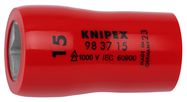 KNIPEX 98 37 15 Hexagon Socket for hexagonal screws with internal square 3/8" 47 mm