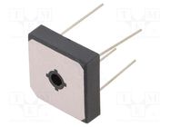 Bridge rectifier: single-phase; Urmax: 600V; If: 35A; Ifsm: 400A DC COMPONENTS