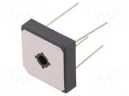 Bridge rectifier: single-phase; Urmax: 600V; If: 35A; Ifsm: 400A DC COMPONENTS