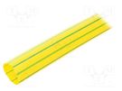 Heat shrink sleeve; glueless; 2: 1; 31.8mm; L: 1m; yellow-green RADPOL