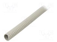 Spiral wrapping; PVC; grey; L: 1m; -30÷60°C; SP; Features: flexible PARTEX