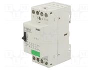 Contactor: 4-pole installation; 25A; 24VAC,24VDC; NO x4 ISKRA