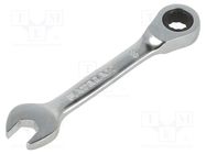 Wrench; combination spanner,with ratchet; 8mm; short; FATMAX® STANLEY