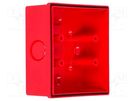 Base; red; FD40/SD40; IP65; Mat: ABS; No.of mod: 1 CLIFFORD & SNELL