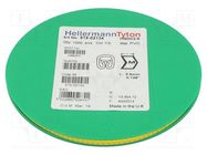 Markers; Marking: M; 2÷5mm; PVC; yellow; -65÷105°C; leaded; HGDC2-5 HELLERMANNTYTON
