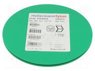 Markers; Marking: U; 2÷5mm; PVC; yellow; -65÷105°C; leaded; HGDC2-5 HELLERMANNTYTON