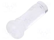 Fiber for LED; Ø2.2mm; L: 4.5mm; round; Front: flat; straight; IP68 MENTOR