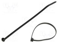 Cable tie; with a metal clasp; L: 140mm; W: 3.6mm; polyamide; 178N ABB