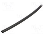 Insulating tube; PVC; black; -20÷125°C; Øint: 4mm; L: 500m; UL94V-0 SIGI