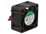 Fan: DC; axial; 12VDC; 40x40x20mm; 15.2m3/h; 24.5dBA; ball; 7200rpm SUNON