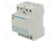 Contactor: 4-pole installation; 63A; 230VAC; NC x2 + NO x2 HAGER