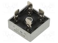 Bridge rectifier: single-phase; Urmax: 200V; If: 15A; Ifsm: 300A DC COMPONENTS