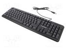 Keyboard; black; USB A; ES layout,wired; 1.5m GEMBIRD