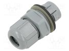 Cable gland; IP68; polyamide; dark grey; push-in LAPP