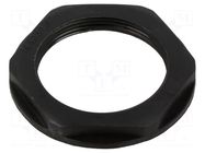 Nut; PG9; polyamide 66; black; Thread: PG; -50÷135°C HELLERMANNTYTON