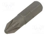 Screwdriver bit; Pozidriv®; PZ2; Overall len: 25mm KING TONY