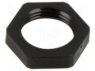 Nut; M20; polyamide; black; Pitch: 1.5 OBO BETTERMANN