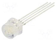 LED; RGB; 8mm; 100°; Front: convex; 2.1÷2.6/2.9÷3.4VDC; -30÷85°C OPTOSUPPLY