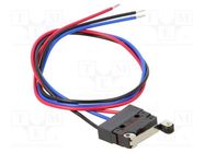 Microswitch SNAP ACTION; 0.1A/250VAC; 0.1A/30VDC; SPDT; ON-(ON) OMRON Electronic Components