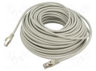 Patch cord; S/FTP; 6a; solid; Cu; LSZH; grey; 30m; 27AWG; Cablexpert GEMBIRD