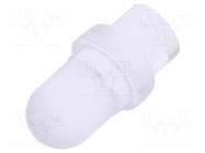 Fiber for LED; Ø3mm; L: 3.2mm; round; Front: convex; straight; PLP1 BIVAR
