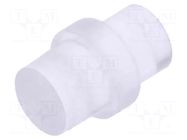 Fiber for LED; Ø3mm; L: 3.2mm; round; Front: flat; straight; PLP1 BIVAR