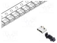 Connector: USB B micro; socket; SMT; PIN: 5; vertical; USB 2.0; 1.8A GCT