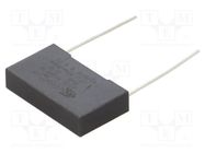 Capacitor: polypropylene; 0.22uF; 6x15x26.5mm; THT; ±10%; 25mm KEMET