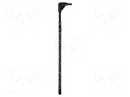 Telescope; Features: lug bent to an angle of 90°; black; L: 1m TESTO