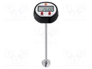 Meter: temperature; digital; LCD; -50÷300°C; Resol: 0.1°C; black TESTO