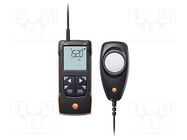 Light meter; 0÷100000lx; Meas.accur: ±3%; 149x60x28mm; IP20,IP40 TESTO