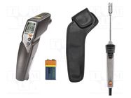 Infrared thermometer; LCD; -30÷400°C; -50÷500°C; Opt.resol: 30: 1 TESTO